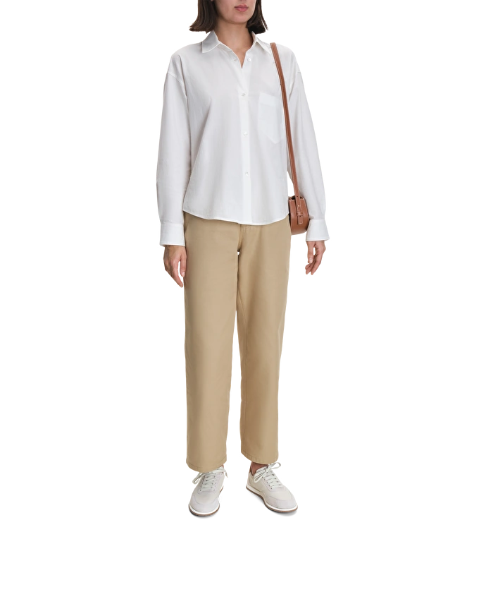 Lottusse Baskets Blanches En Daim De Chèvre