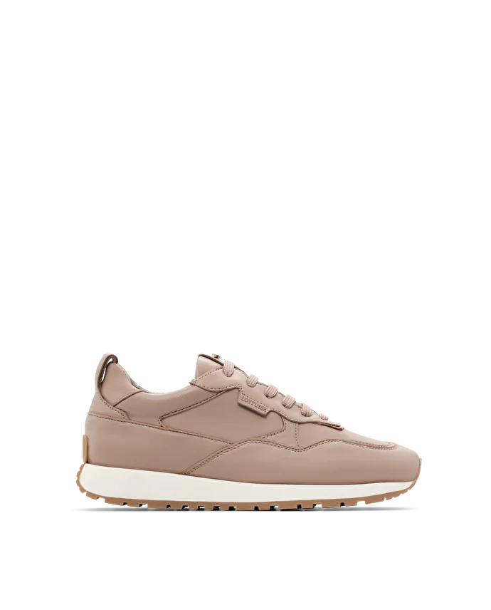 Lottusse Baskets Dianne En Cuir De Vache Marron