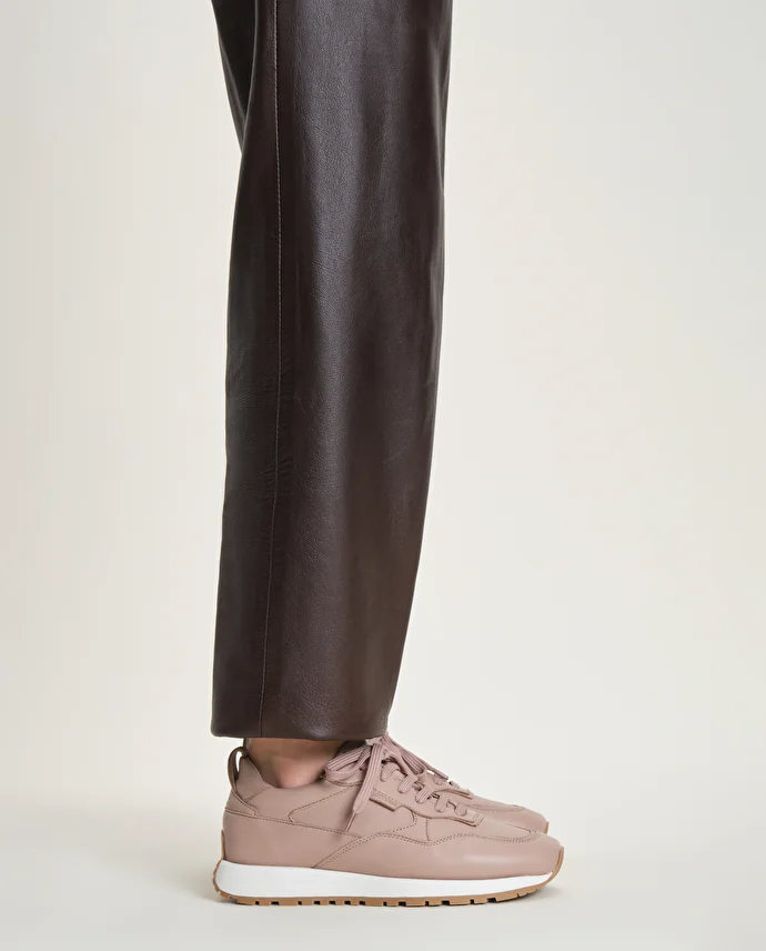 lottusse Baskets Dianne en cuir de vache marron