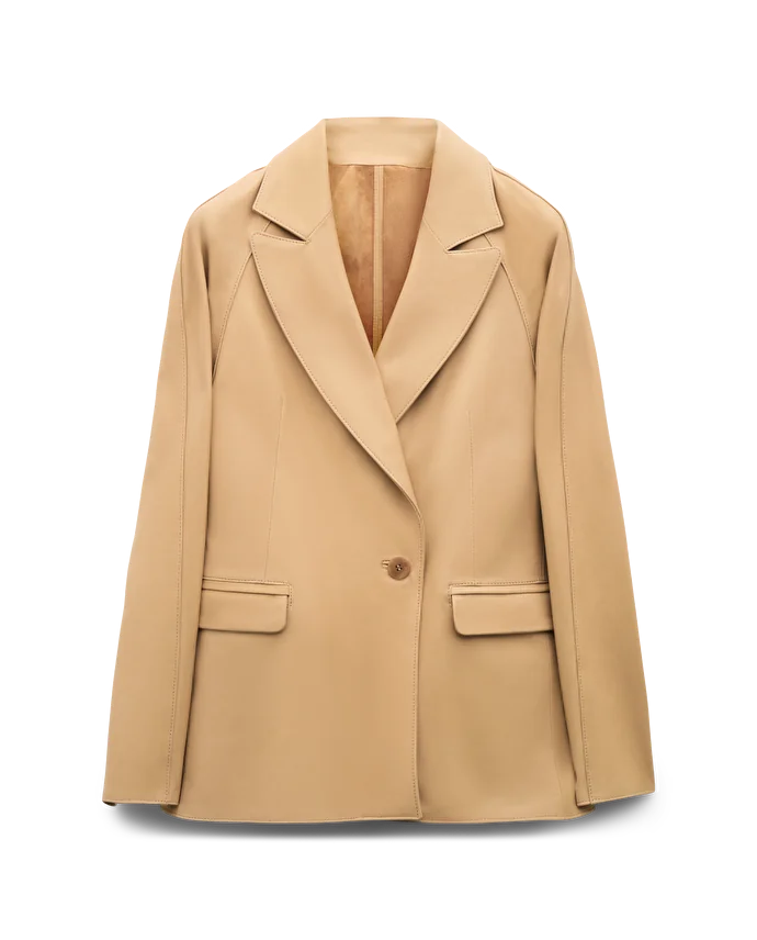 lottusse Blazer Barcelona Cuir d'Agneau Beige