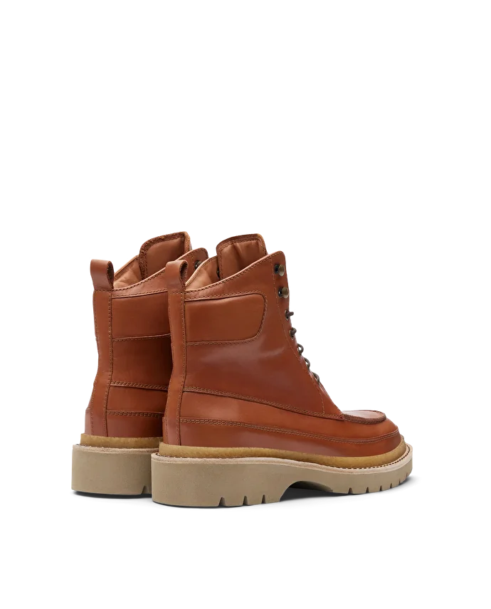 Lottusse Bottes En Cuir De Veau Doux Brun