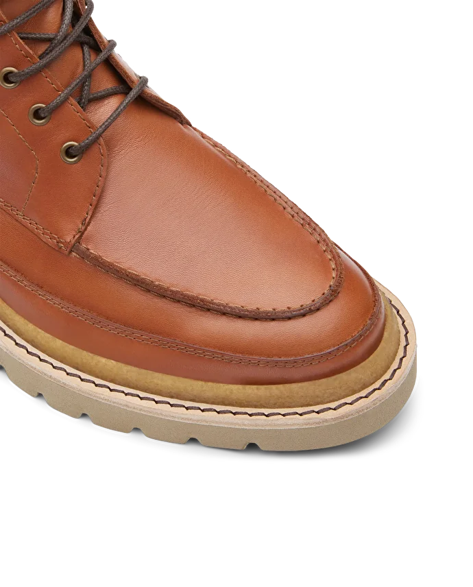 Lottusse Bottes En Cuir De Veau Doux Brun