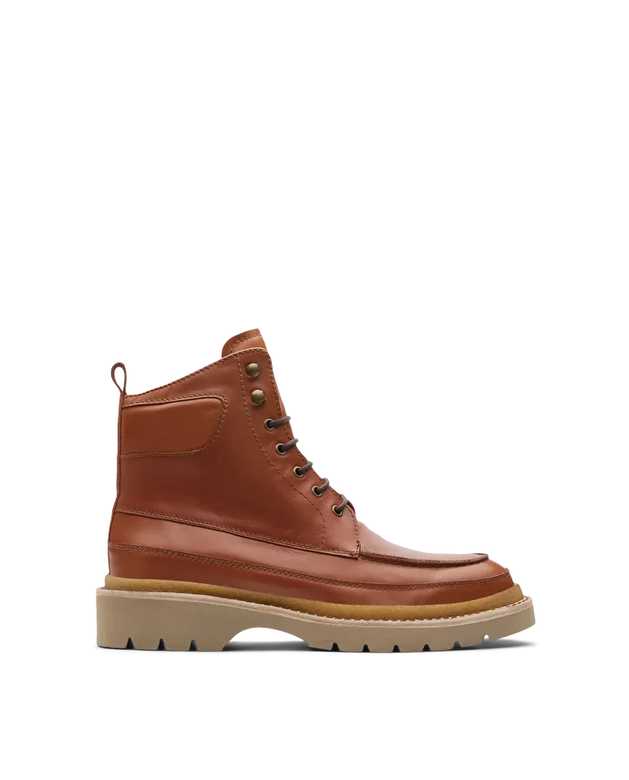 lottusse Bottes En Cuir De Veau Doux Brun