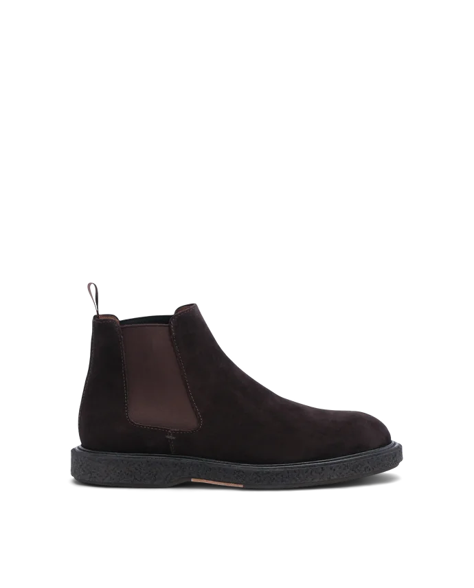 lottusse Bottes en daim moka moka