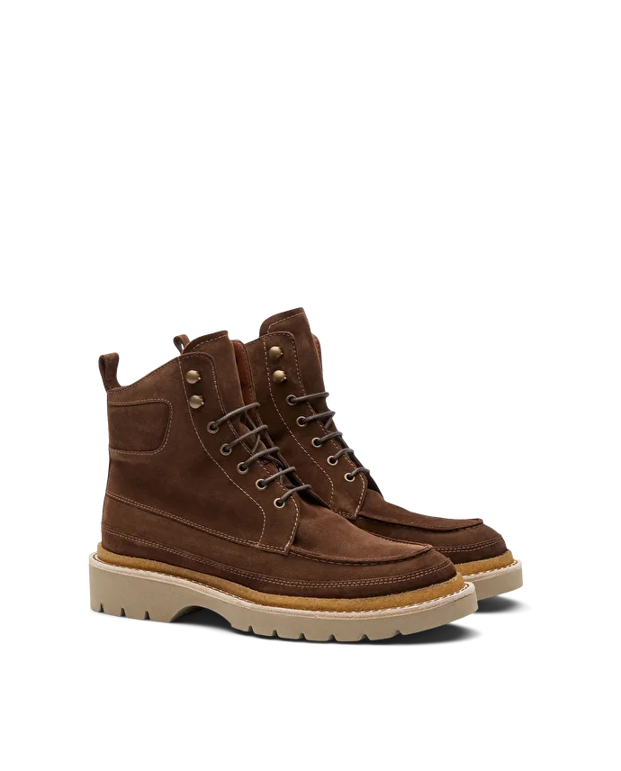 Lottusse Bottes En Veau Velours Brun