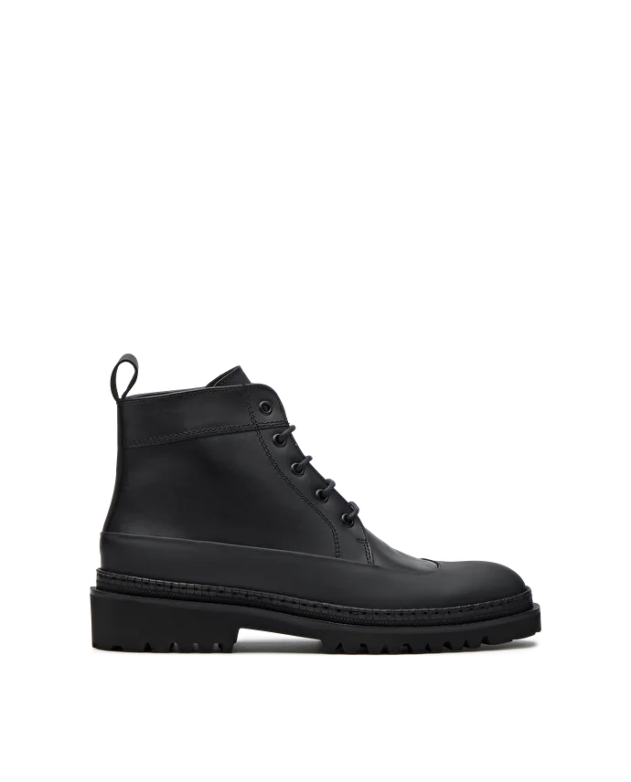 lottusse Bottes Oregon en cuir de vache noir