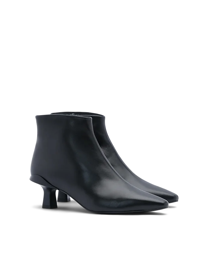 Lottusse Bottes Zippées En Veau Noir