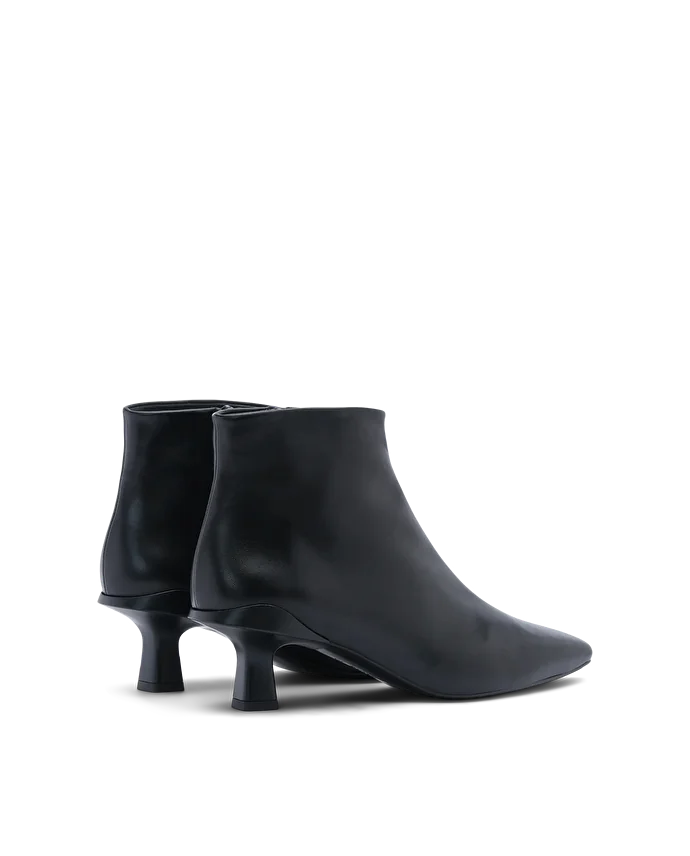Lottusse Bottes Zippées En Veau Noir