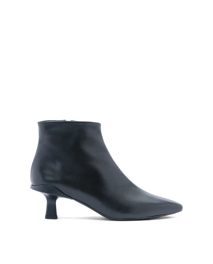 lottusse Bottes zippées en veau noir
