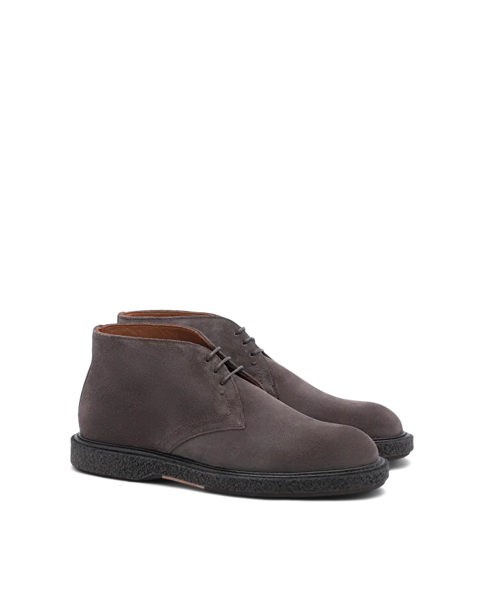 Lottusse Bottines De La Cheville En Daim Gris