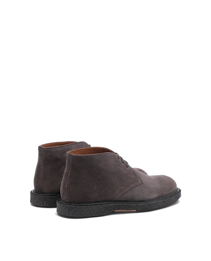 Lottusse Bottines De La Cheville En Daim Gris