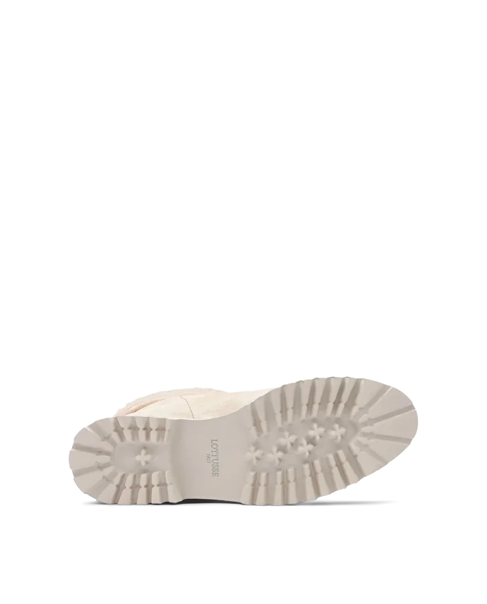 Lottusse Bottines En Veau Velours Taupe