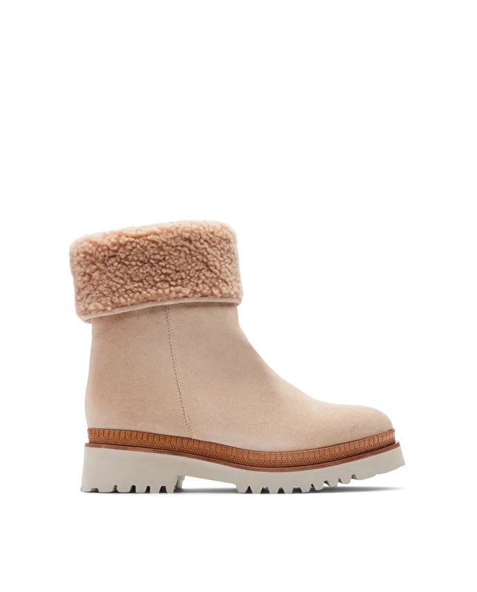 lottusse Bottines En Veau Velours Taupe