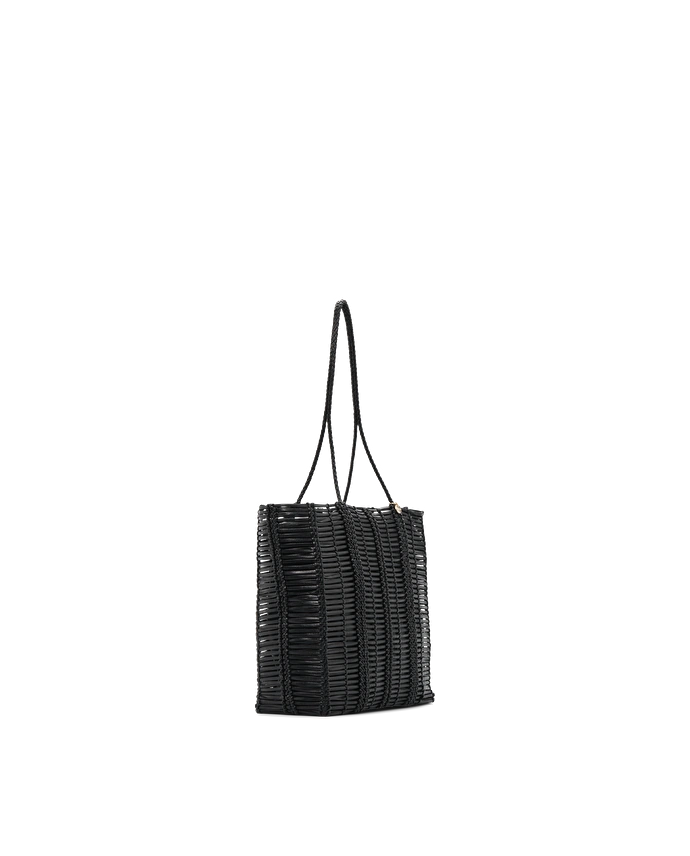 Lottusse Cabas En Cuir De Veau Multicolore Et Noir