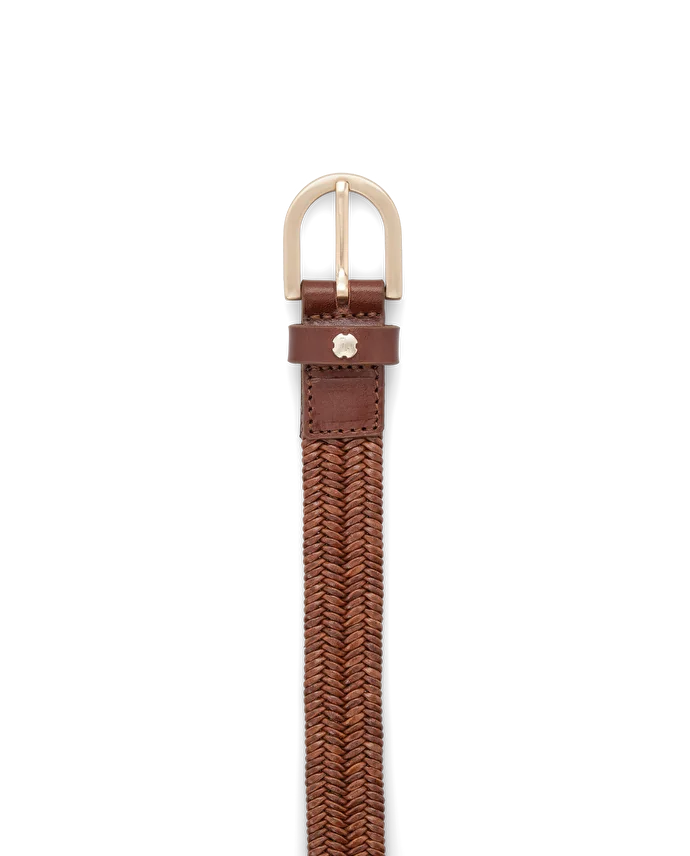 Lottusse Ceinture Gante En Cuir De Vachette Marron
