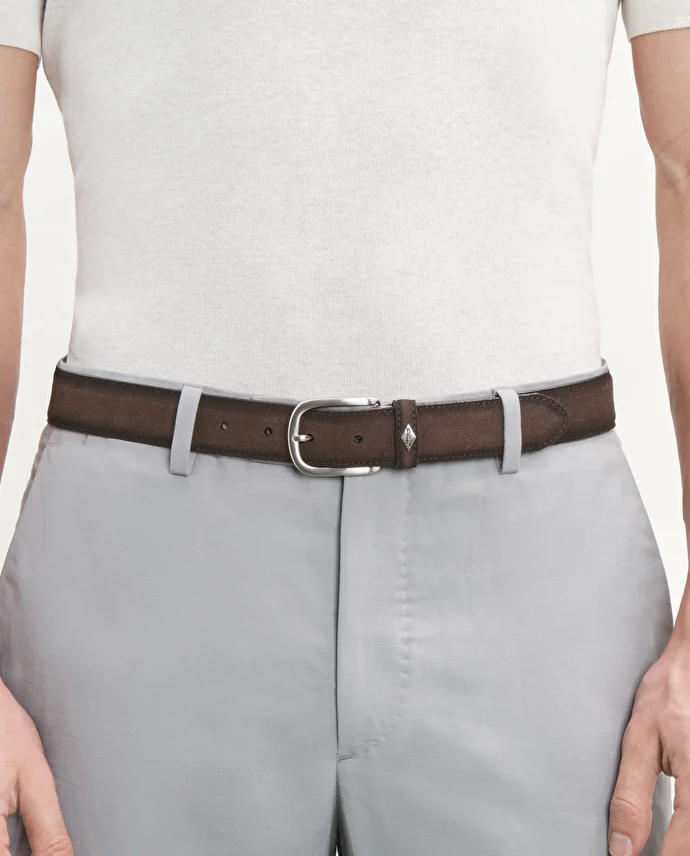 lottusse Ceinture Lile en peau de vache Moka