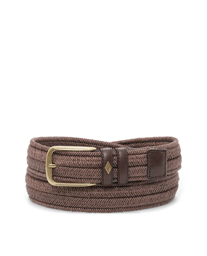 Lottusse Ceinture Nastro En Polyester Moka