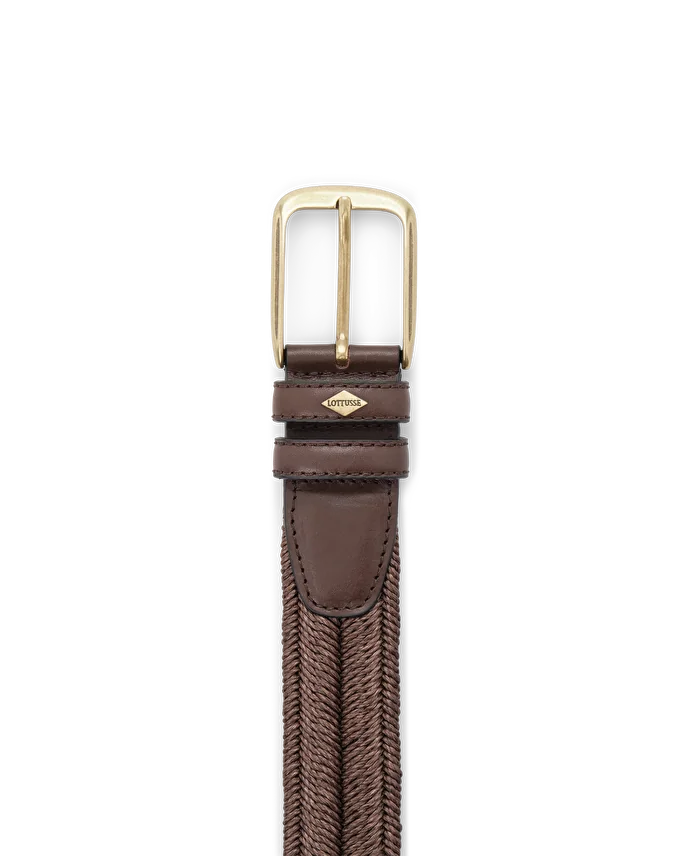 Lottusse Ceinture Nastro En Polyester Moka