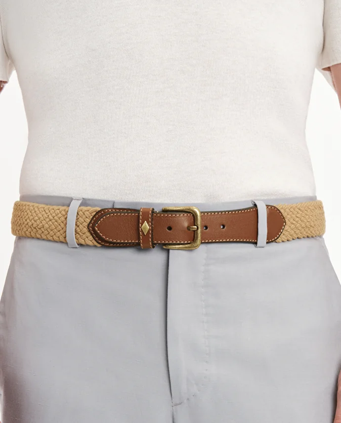 lottusse Ceinture Tressée Beige