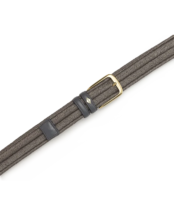 Lottusse Ceinture Tressée Gris