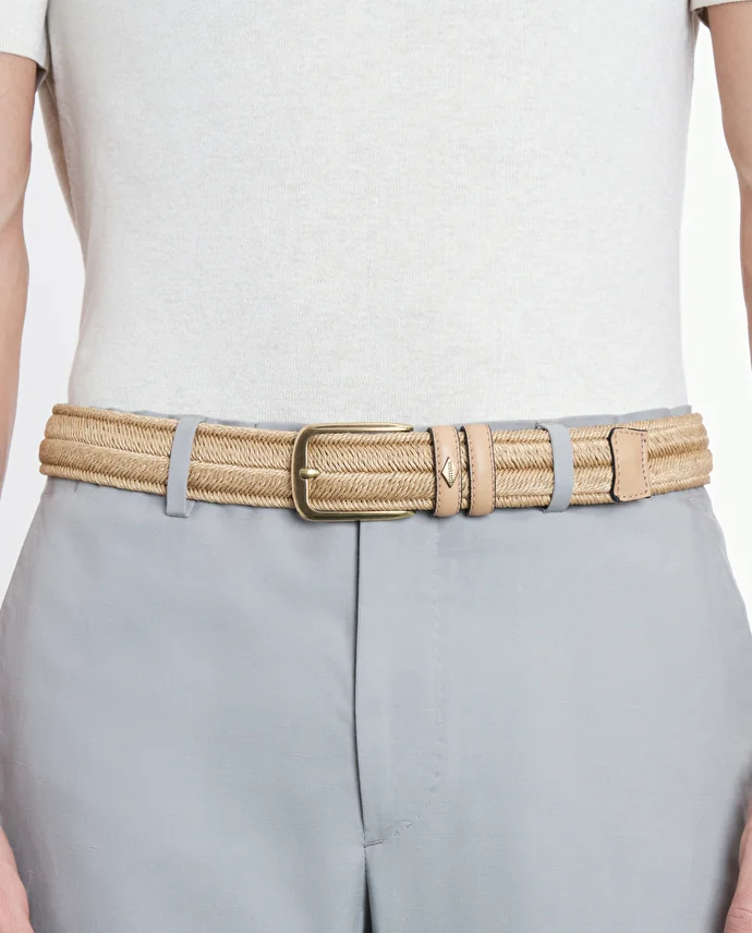 lottusse Ceinture tressée Naturel