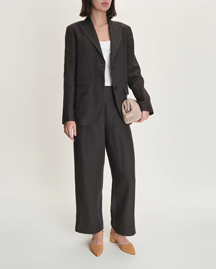 Lottusse Chaussures à Talons En Daim Marron