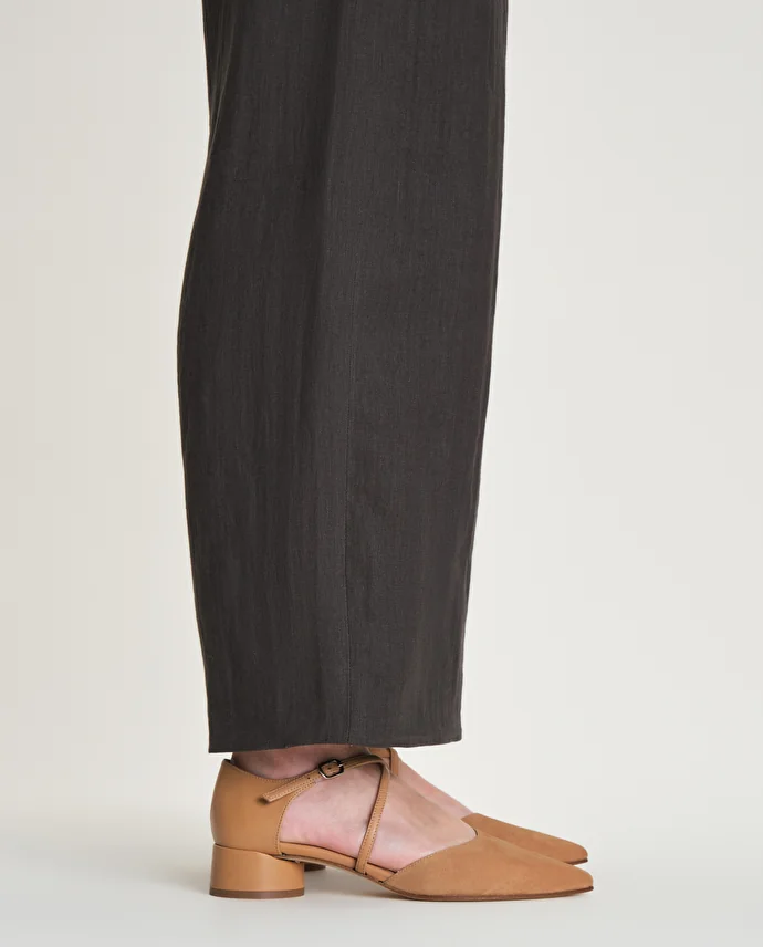 lottusse Chaussures à talons en Daim Marron