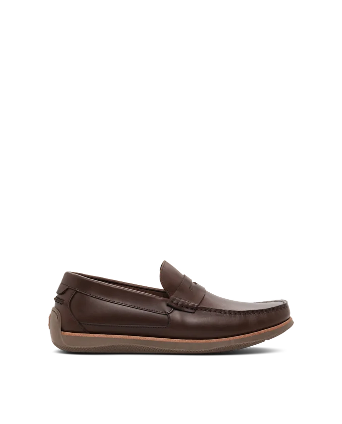 lottusse Chaussures bateau Cuir de Veau Moka