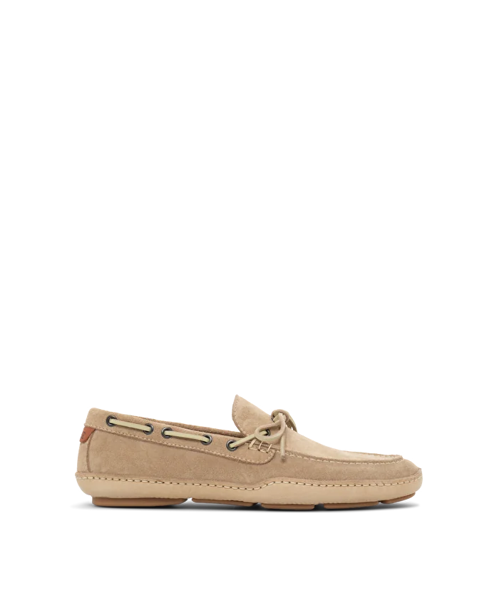 lottusse Chaussures bateau Cuir de Veau Taupe