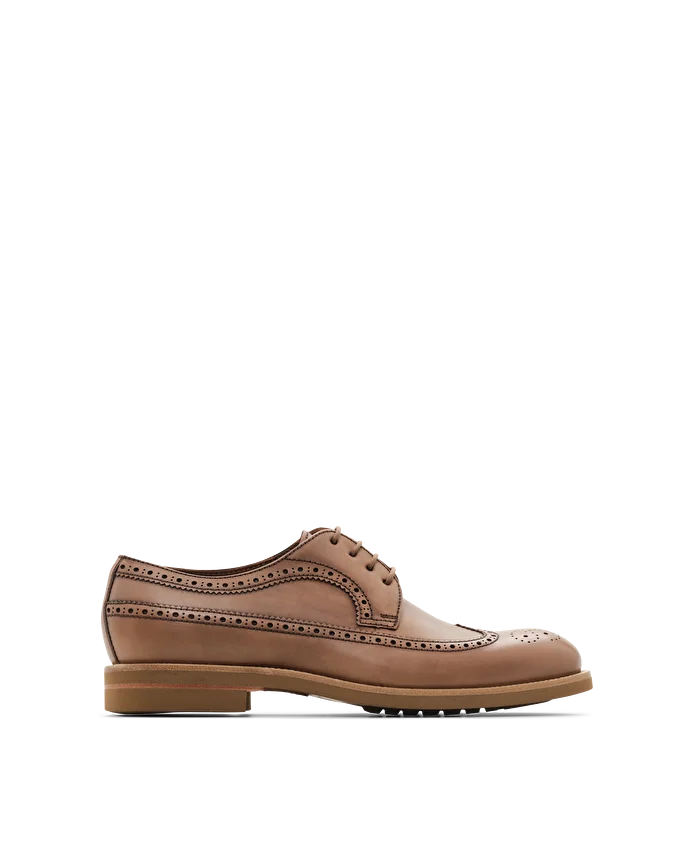 lottusse Derby Brogué Cavour Cuir de Veau Marron