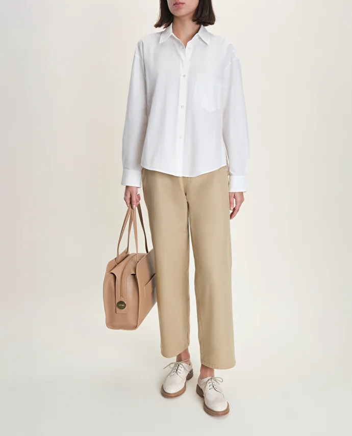 Lottusse Derby Brogué Walton Cuir D'Agneau Blanc