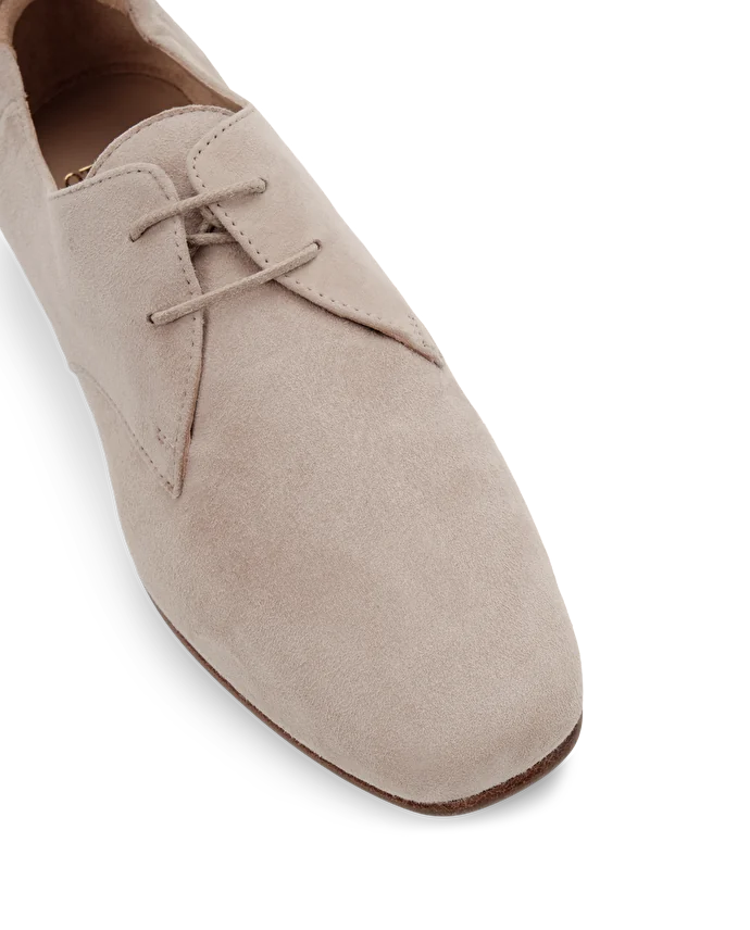Lottusse Derby Cavour Cuir D'Agneau Taupe