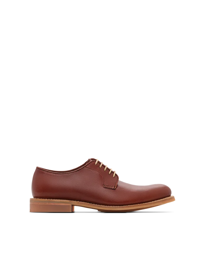 lottusse Derby Cavour Cuir de Kangourou Marron