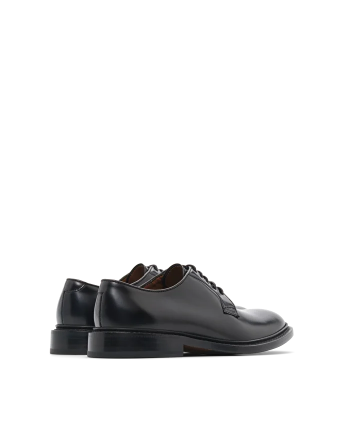 Lottusse Derby Cavour Cuir De Veau Noir