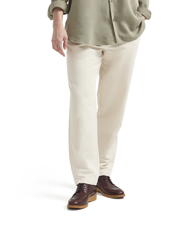 Lottusse Derby En Veau Souple Marron Foncé