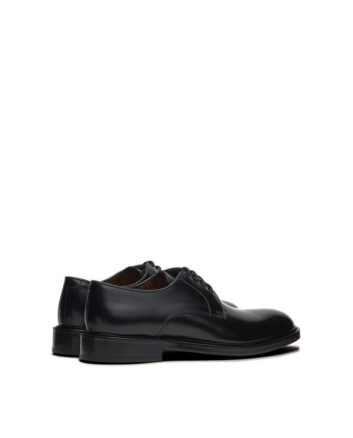 Lottusse Derby Harrys En Cuir De Veau Noir