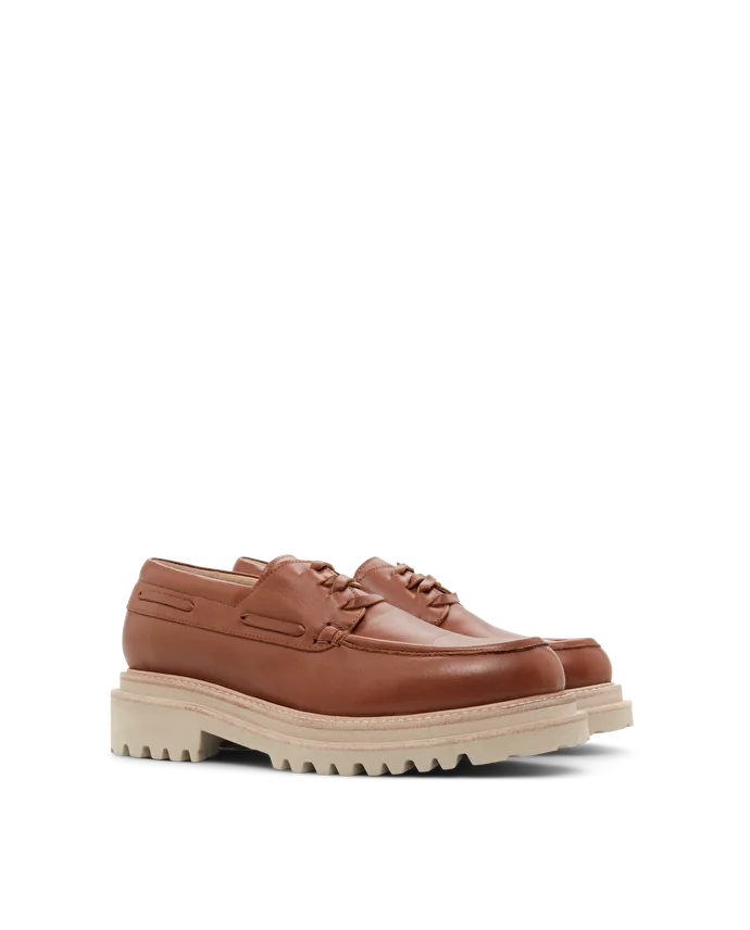 Lottusse Derby Loafers Covent Cuir De Veau Marrone