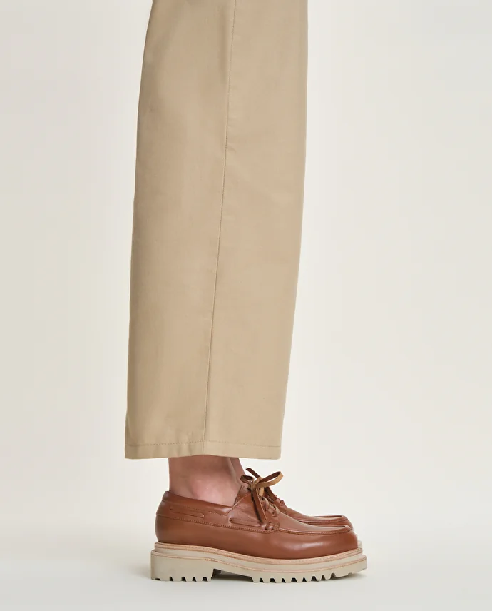 lottusse Derby Loafers Covent Cuir de Veau Marrone