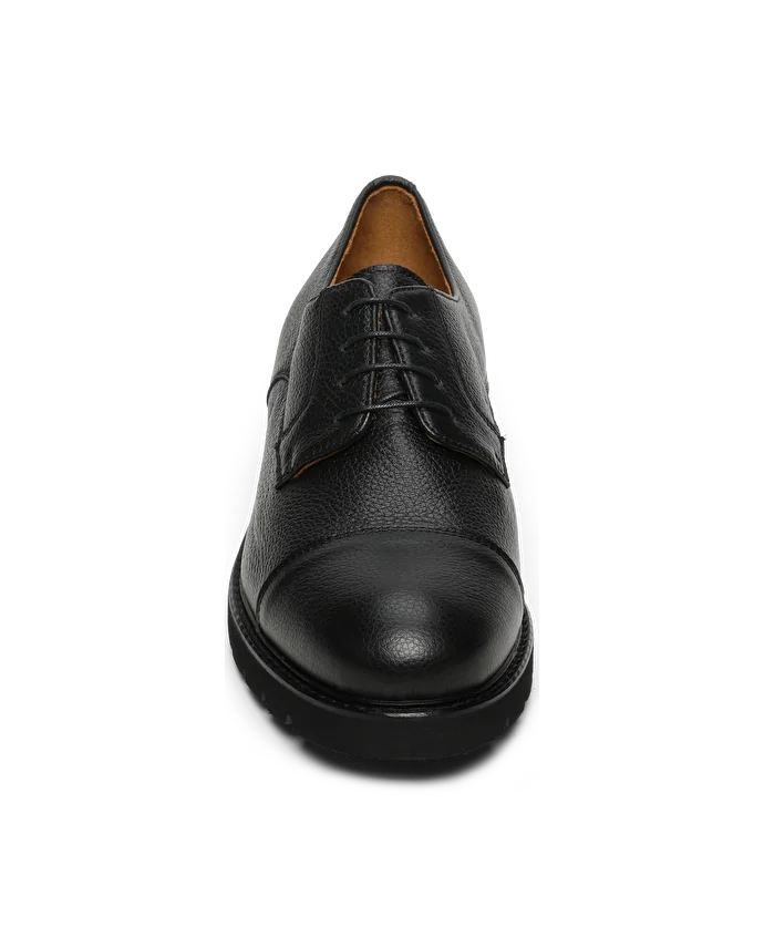 Lottusse Derby Munchen Cuir De Chèvre Noir