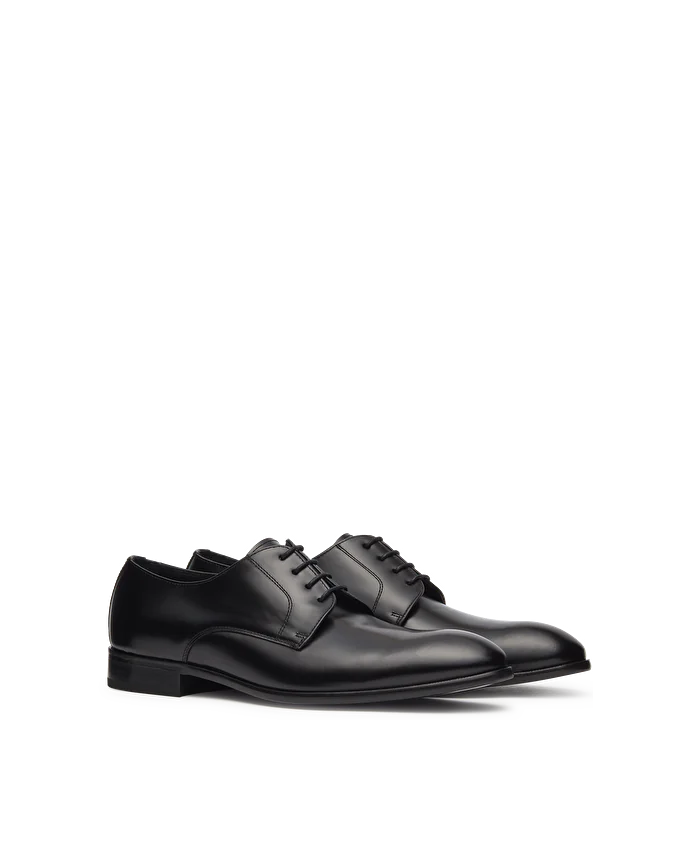 Lottusse Derby Regent En Cuir De Veau Noir