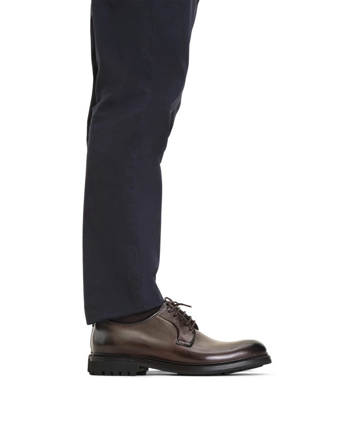 lottusse Derby Walton en cuir de Veau Mocha