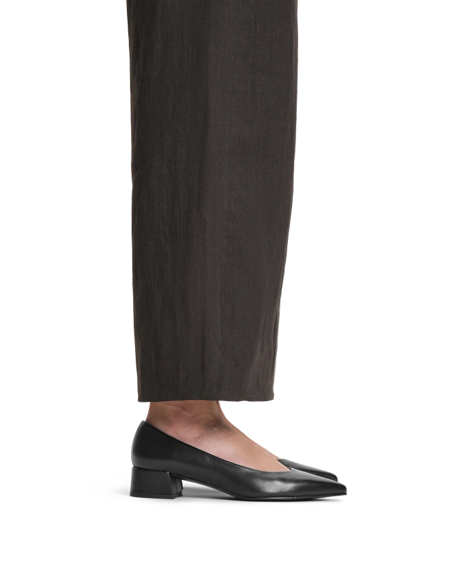 lottusse Escarpins En Cuir De Veau Lisse Noir