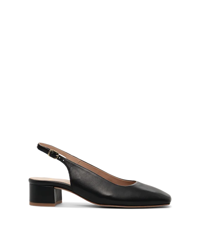 Lottusse Escarpins Goya Cuir D'Agneau Noir