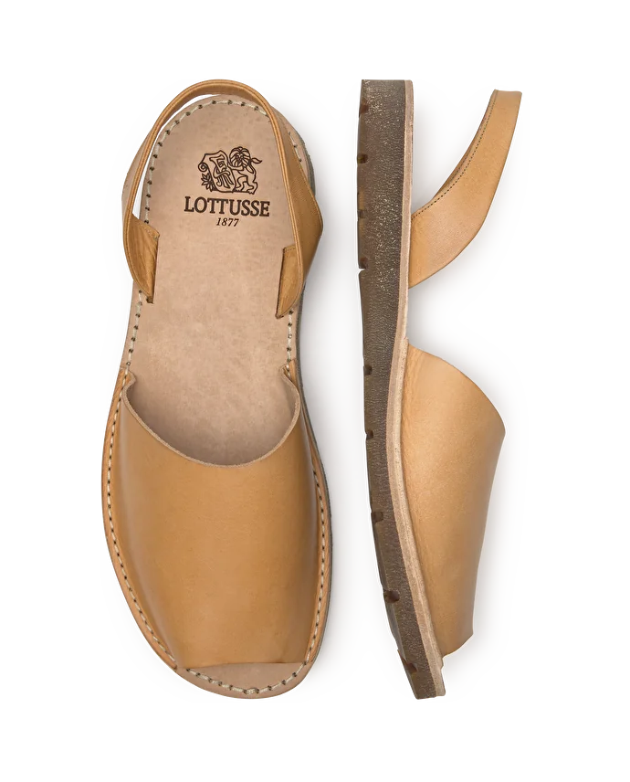 Lottusse Espadrilles Terra En Cuir Marron