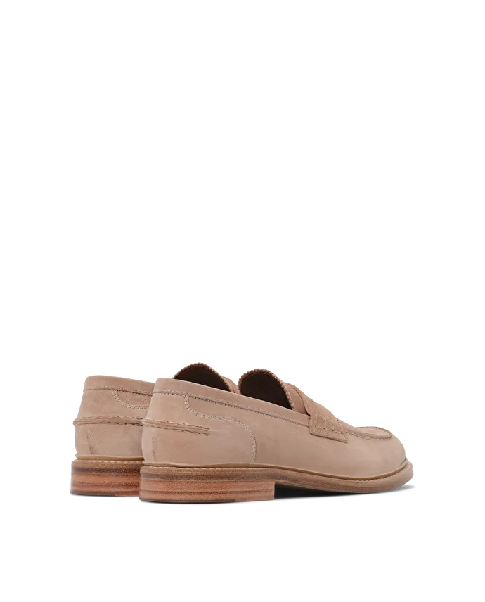 Lottusse Mocassin En Cuir De Veau Naturel