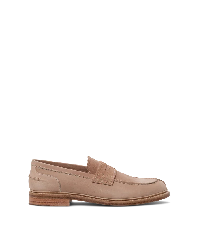 lottusse Mocassin En Cuir de Veau naturel