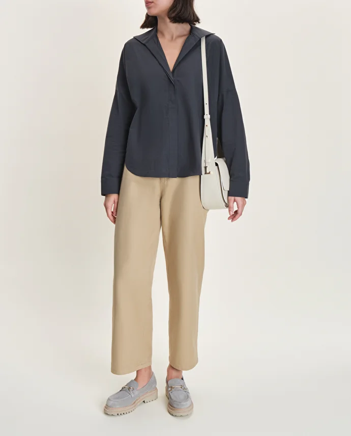 Lottusse Mocassins Covent Cuir De Veau Gris