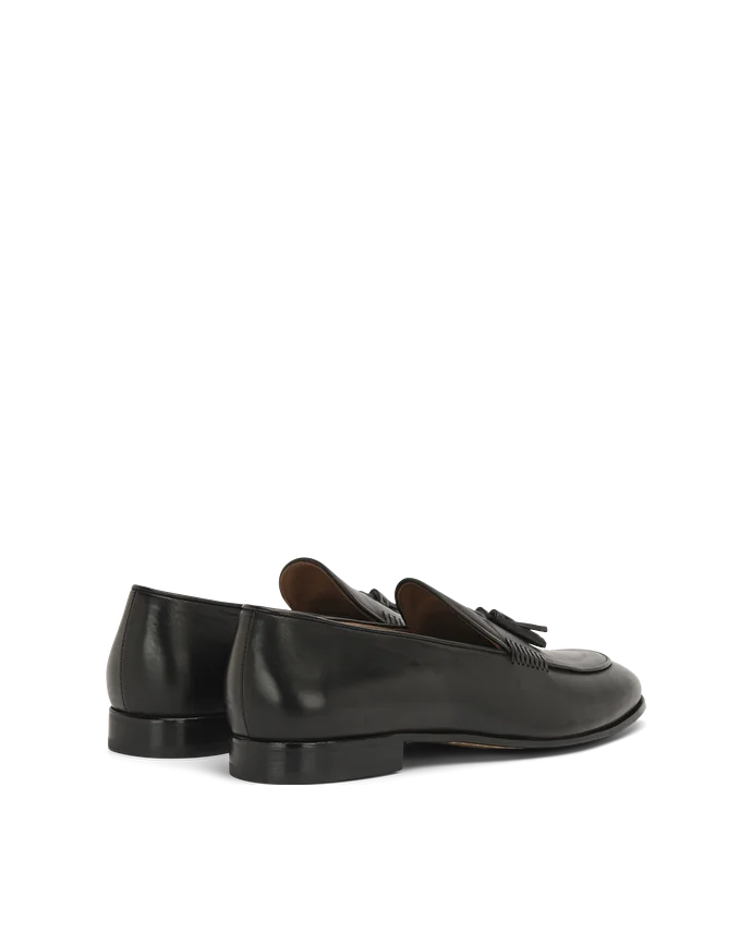 Lottusse Mocassins En Veau Brossé Noir