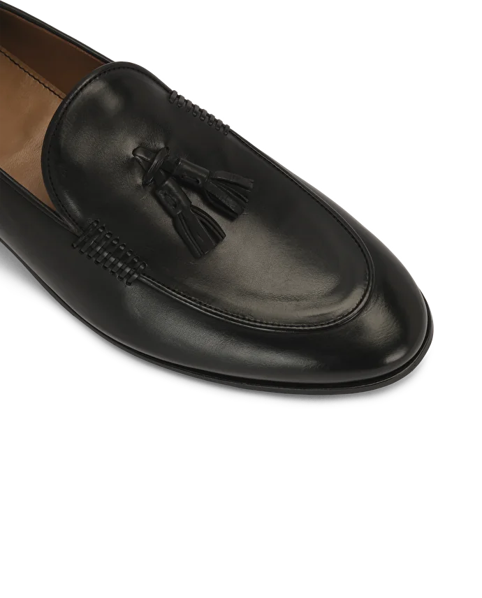 Lottusse Mocassins En Veau Brossé Noir