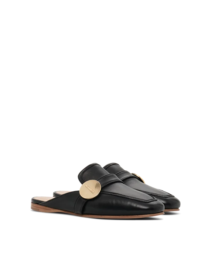 Lottusse Mocassins Goya Cuir D'Agneau Noir